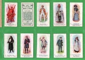 Tobacco cigarette cards Theatre Past & Present The Merry Wives of Windsor etc..