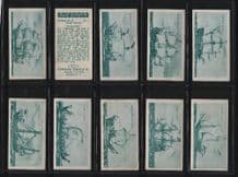 Tobacco insert cards Cigarette cards Old Ships 1936 set