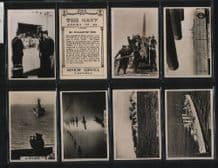 Tobacco photo cigarette cards set The Navy 1937