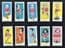Trade cards set 1981 by Welsh Rugby Union GREAT WELSH RUGBY PLAYERS