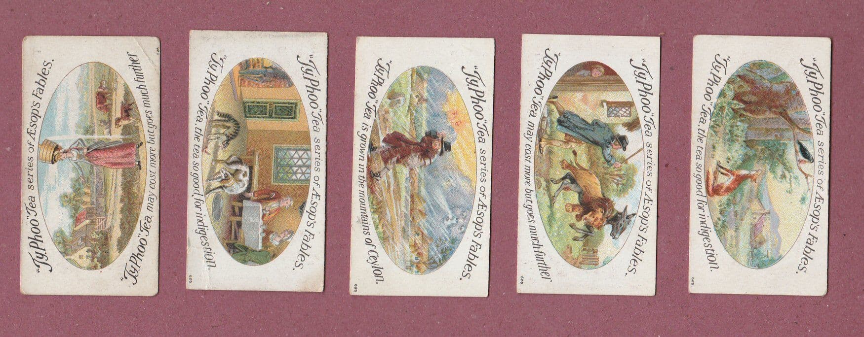 cigarette and tea cards TRADE / cigarette cards set Aesop s Fables 1924 by Typhoo tea