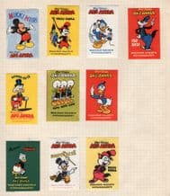 Vintage 22 Walt Disney old labels 2 pages Mickey Pluto etc #089