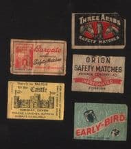 vintage Belgium match box labels Belgian matchbox #016