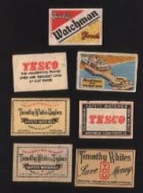 vintage Belgium match box labels Belgian matchbox #019