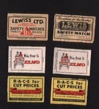 vintage Belgium match box labels Belgian matchbox #021