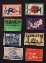 vintage Belgium match box labels Belgian matchbox #026