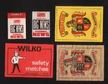 vintage Belgium match box labels Belgian matchbox #038