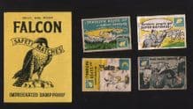 vintage Belgium match box labels Belgian matchbox #040