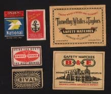 vintage Belgium match box labels Belgian matchbox #041