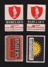 vintage Belgium match box labels Belgian matchbox #042