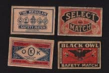 vintage Belgium match box labels Belgian matchbox #708