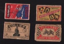vintage Belgium match box labels Belgian matchbox #727