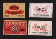 vintage Belgium match box labels Belgian matchbox #827