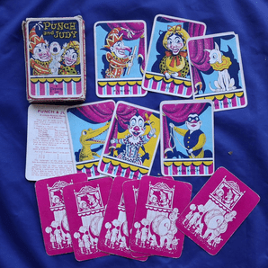 Vintage Cards game 1956 Rare Punch & Judy by Pepys. art by Neville Main,