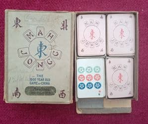 Vintage  cards game Mah Jongg by Chad Valley  7th edition