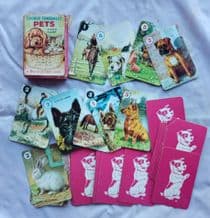 Vintage Cards game Pets by Pepys 1955, terriers,corgi, Dachshund , Cats,Ponies,