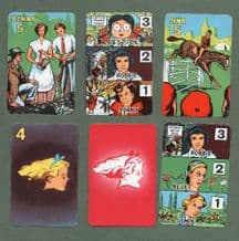 Vintage Collectible cards game GIRL by Pepys 1955