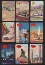 Vintage Collectible cards game Round Europe by Pepys 1957