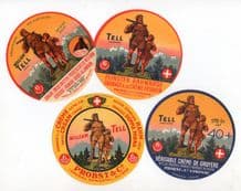 Vintage Collectible different variety old cheese labels selection  #168