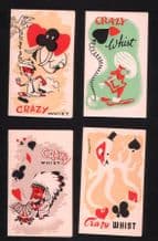 Vintage Playing card whist score cards nice designs #015