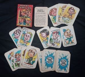 Vintage  PLAYING CARDS GAME   “Happy Families”  Cards game 1940's Clifford Series,