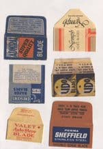 Vintage Razor Blade Wrappers Lamette da barba Lame de rasoir #293