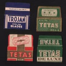 Vintage Razor Blade Wrappers Lamette da barba Rasierklinge #049