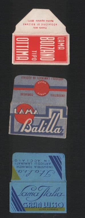 Vintage Razor Blade Wrappers Lamette da barba Rasierklinge 261
