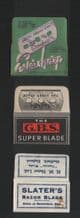Vintage Razor Blade Wrappers Lamette da barba , Rasierklinge  #316