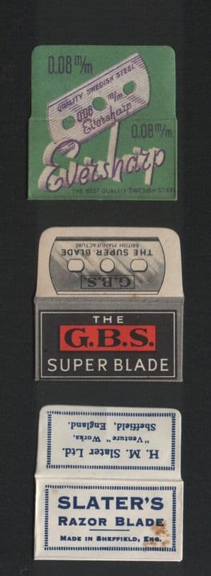Vintage Razor Blade Wrappers Lamette da barba Rasierklinge 316
