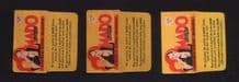 Vintage Razor Blade Wrappers Lamette da barba , Rasierklinge  #649
