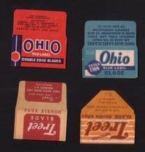 Vintage Razor Blade Wrappers Lamette da barba , Rasierklinge  #667