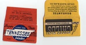 Vintege Razor Blade Wrappers Lamette da barba Lame de rasoir 036