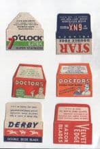 Vintege Razor Blade Wrappers Lamette da barba Lame de rasoir #515
