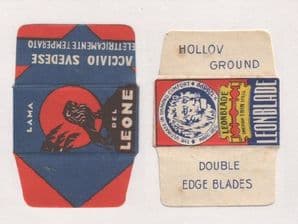 Vintege Razor Blade Wrappers Lamette da barba Lion #243