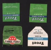 Vintege Razor Blade Wrappers Lamette da barba Rasierklinge #061