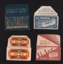 Vintege Razor Blade Wrappers Lamette da barba Rasierklinge #066
