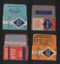 Vintege Razor Blade Wrappers Lamette da barba Rasierklinge #142