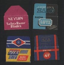 Vintege Razor Blade Wrappers Lamette da barba Rasierklinge   #62