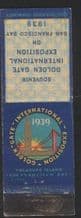 World 's Fair 1939 exposition book match cover #010