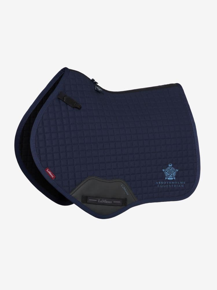 Abbotsholme School Navy Embroidered LeMieux Close Contact Saddle Pad