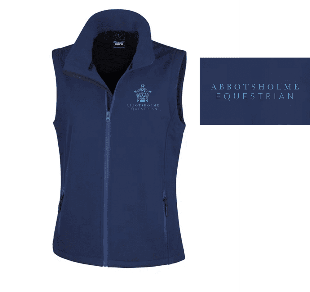 Abbotsholme School Navy Mens Softshell Gilet R232M