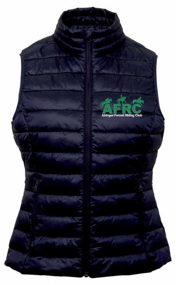 Abinger Forest RC Ladies Navy Padded Gilet TS31F