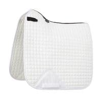 Abinger Forest RC White Embroidered LeMieux Dressage Saddle Pad