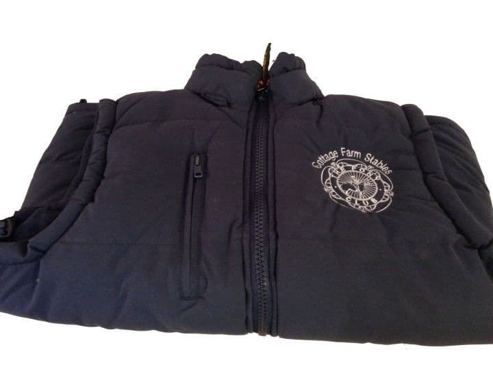 Adult Cottage Farm Navy Blue Padded Gilet