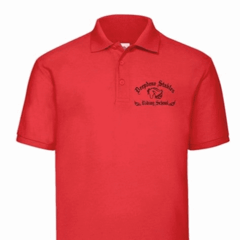 ADULT Deepdene Stables  Red  Polo Shirt