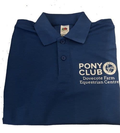 ADULT Dovecote Farm Equestrian Centre Royal Polo Shirt