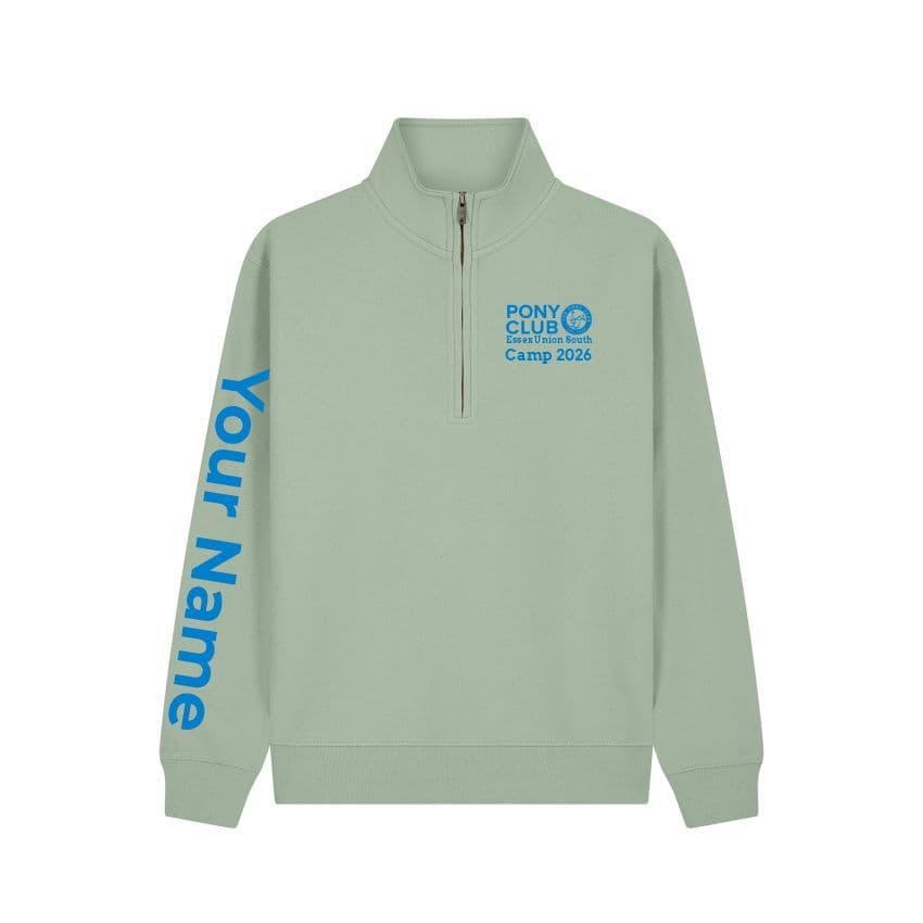 Adult Essex Union South Sage CAMP 2026 Quarter Zip Sweatshirt W75