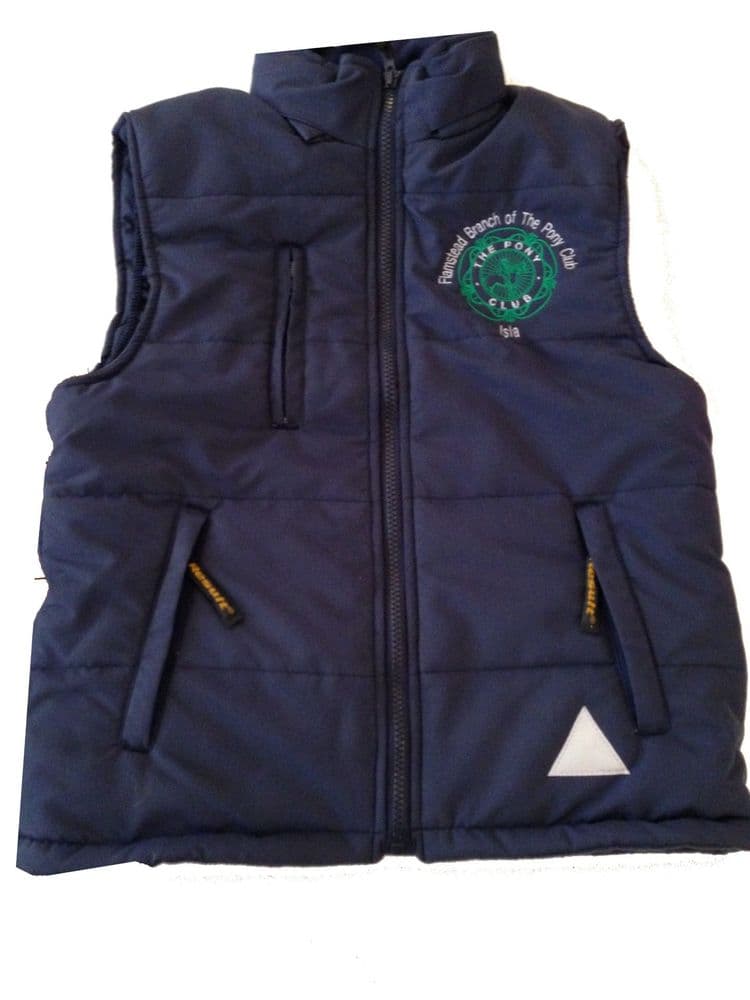 Adult Flamstead Navy Blue Padded Gilet