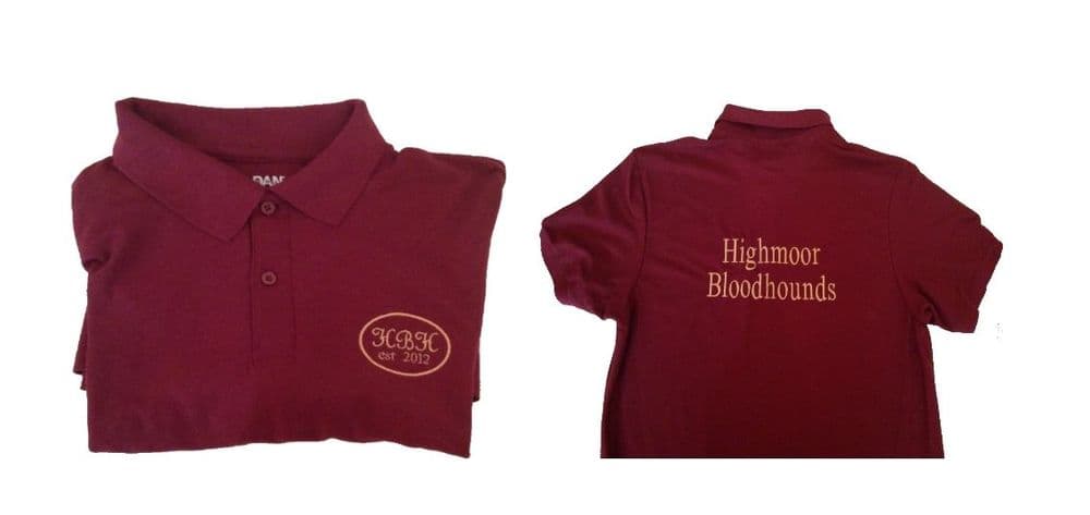 ADULT HBH Burgundy Polo Shirt gd44